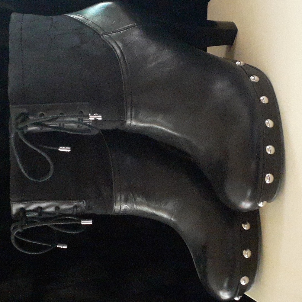 Coach Ediva Black Booties